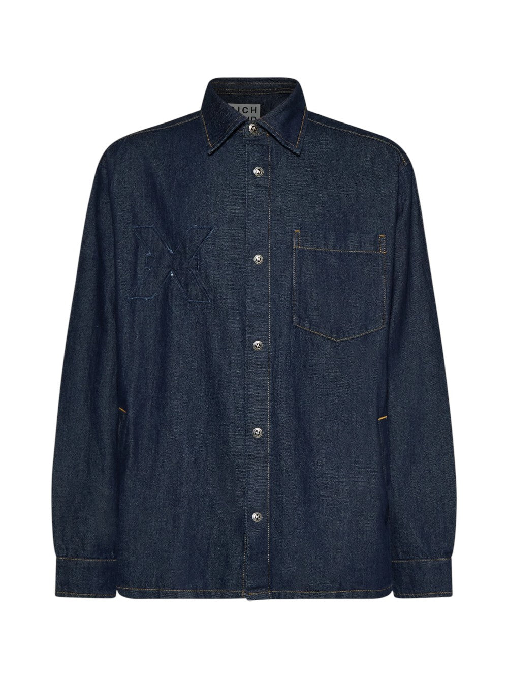 John Richmond Camicia Uomo DENIM SEITENGA UMP26218CA DENIM RAW