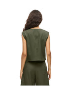 VILA Gilet Donna Viculda O-neck Sl Short Vest/Bfs 14107570