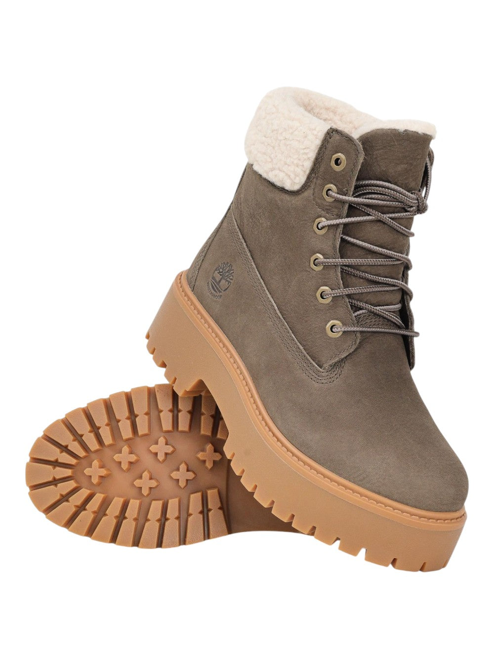 Timberland stivali Donna STONE STREET MID WARM LINED WATERPROOF BOOT DARK BROWN FULL GRAIN TB0A2PU6W011