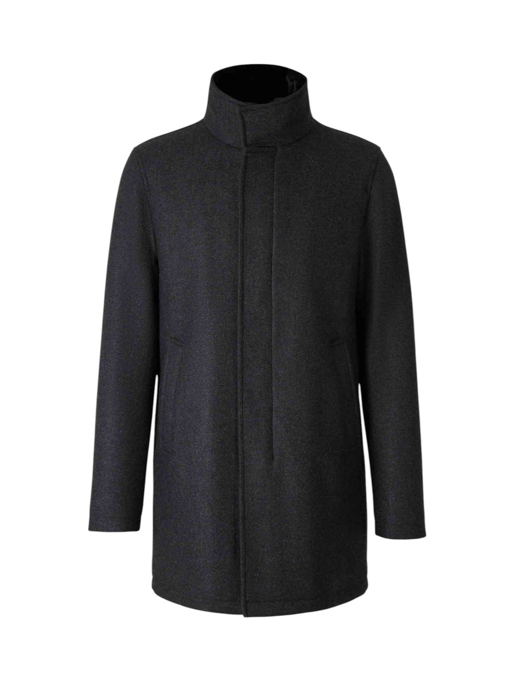 COAT WITH DETACHABLE ECO-FUR COLLAR