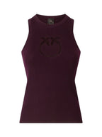 Pinko Maglia Donna NEWCASTLE CANOTTA LANA LOGO IN 107321A18M W63