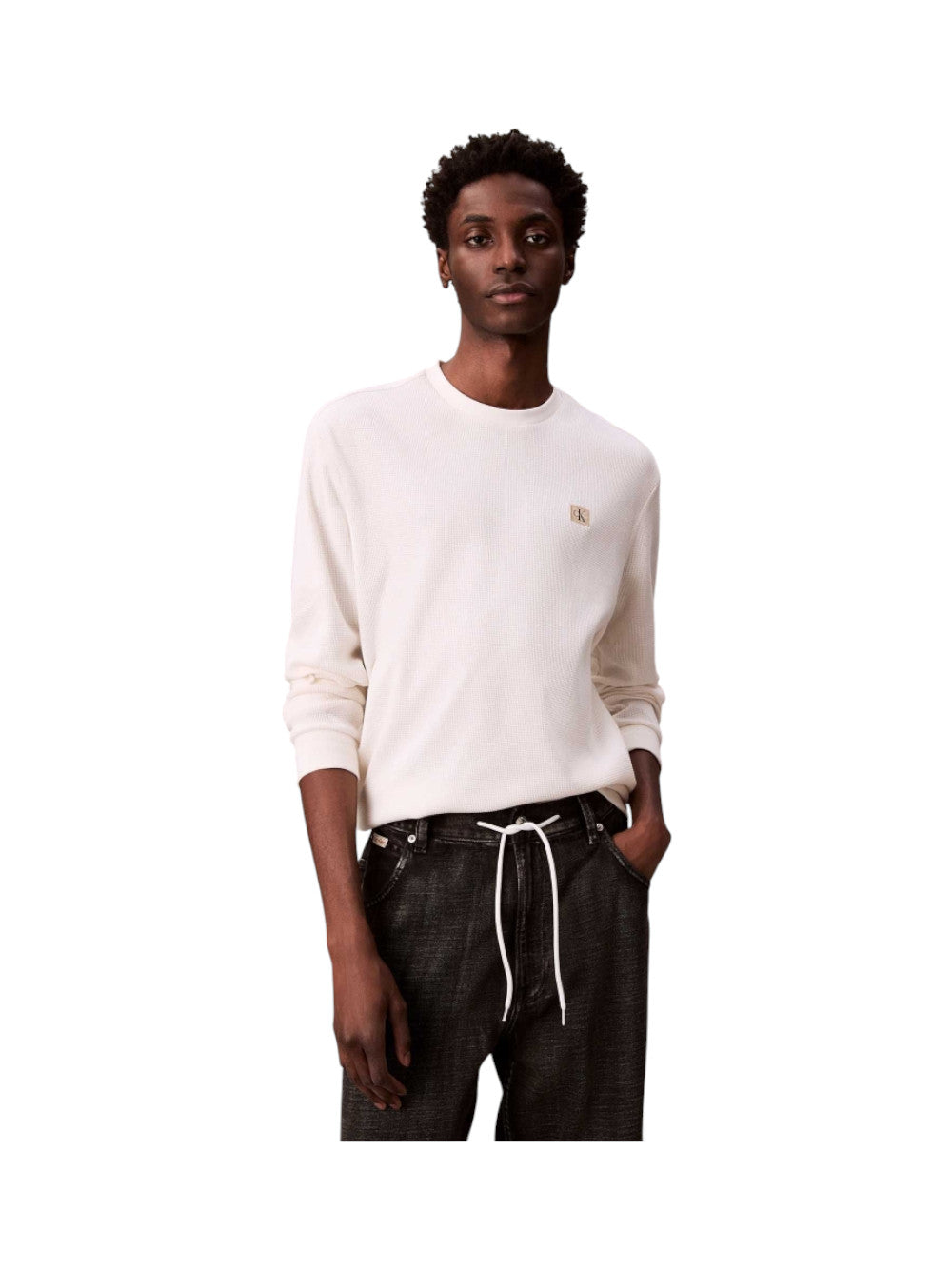 Calvin Klein Felpa Uomo WAFFLE BADGE LV040EM217