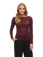 VILA Maglia Donna VIROMINA BOATNECK L/S TOP/TES 14108569