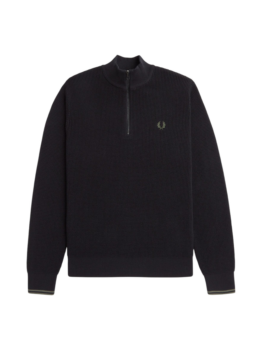 Fred Perry Maglia Uomo FP WAFFLE STITCH HALF ZIP JUMPER K8557 102