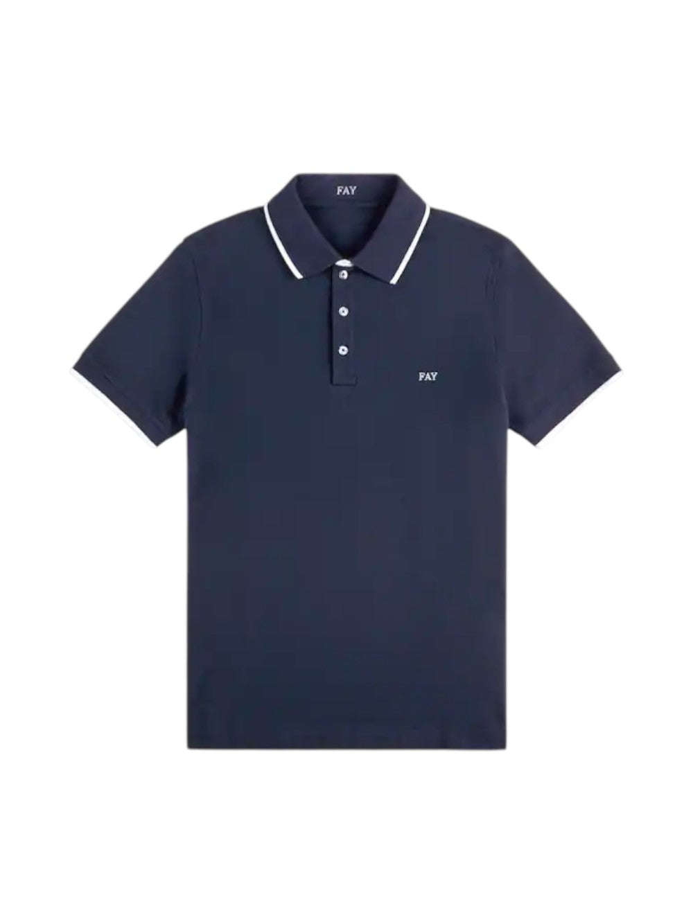 Fay Polo Uomo DB COLLAR PIQUET STR. BICOLOR NPMB252140STDWU806