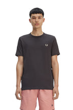 Fred Perry T-SHIRT Uomo Ringer M3519