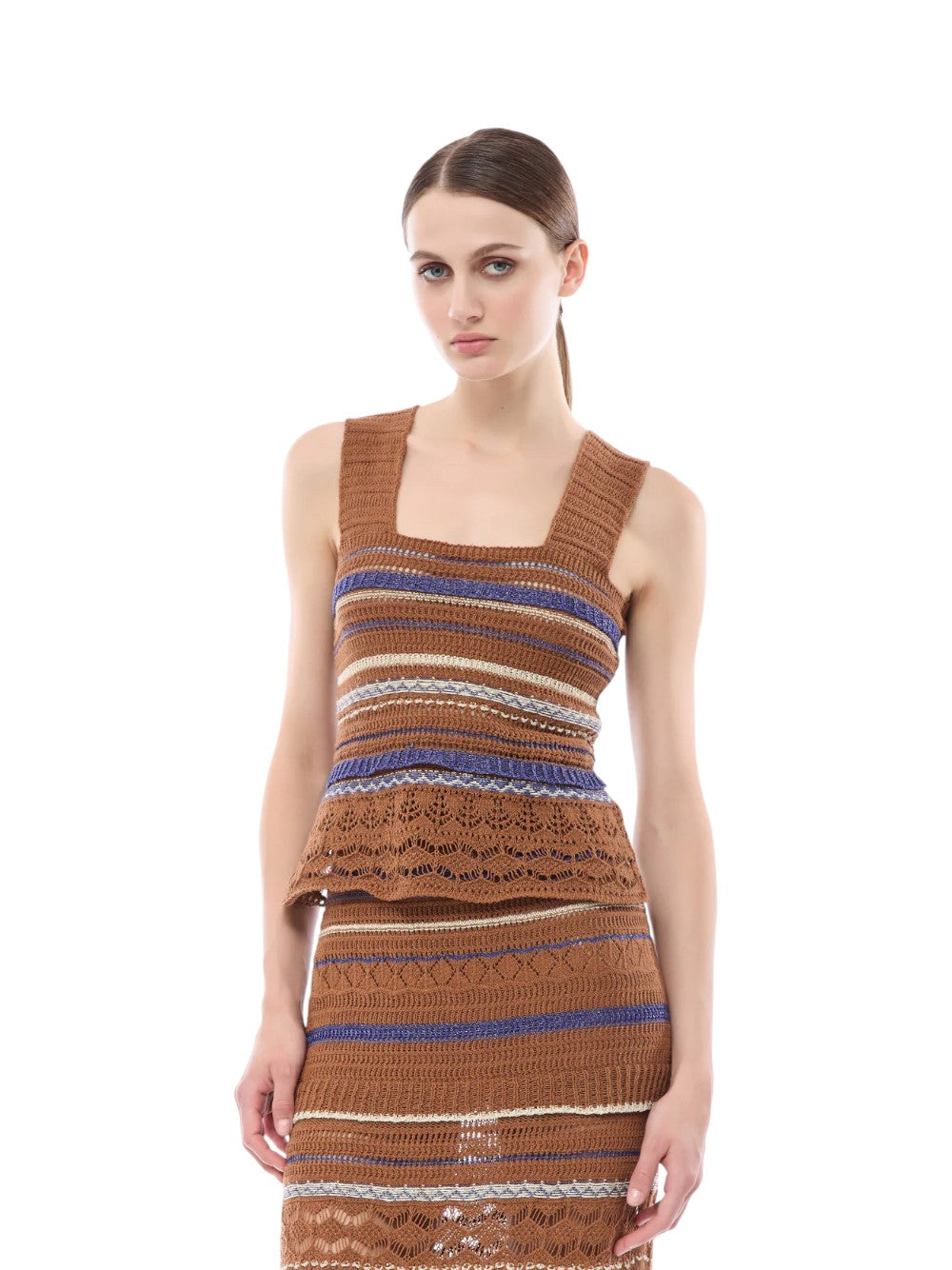 Nenette Top Donna Moka 41BB-Moka