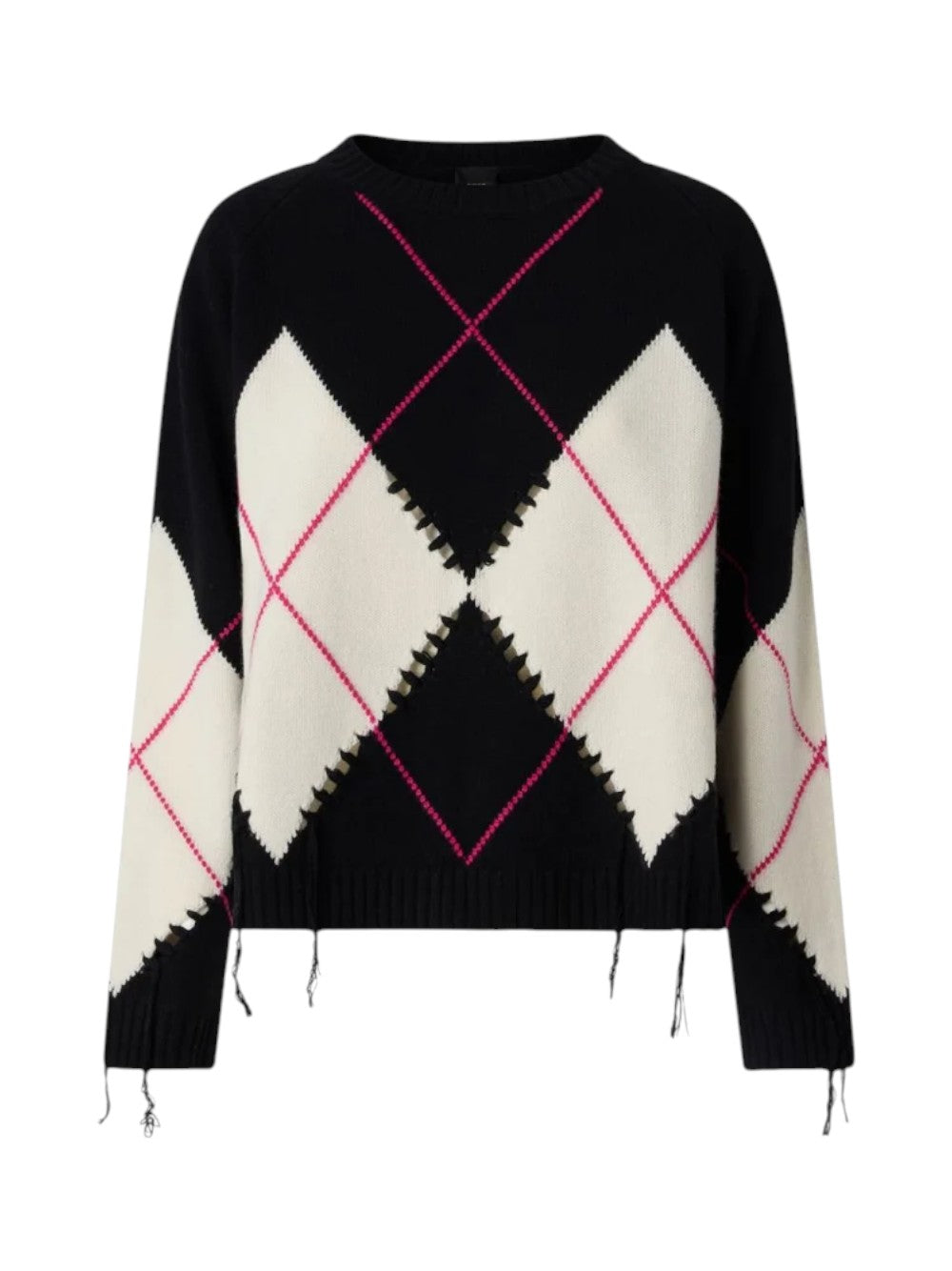 Pinko Maglia Donna BERNA PULL ARGYLE TRAFORATO 107377A3JE ZBF