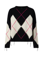 Pinko Maglia Donna BERNA PULL ARGYLE TRAFORATO 107377A3JE ZBF