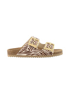 Colors of california Ciabatta Donna Pony Hair Two Buckle Sandal HC.BIO502 ZEB