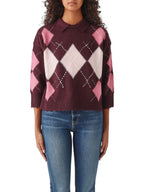 Pinko Maglia Donna CORK POLO ARGYLE CON CLOTH STI 107286A3IE YN2