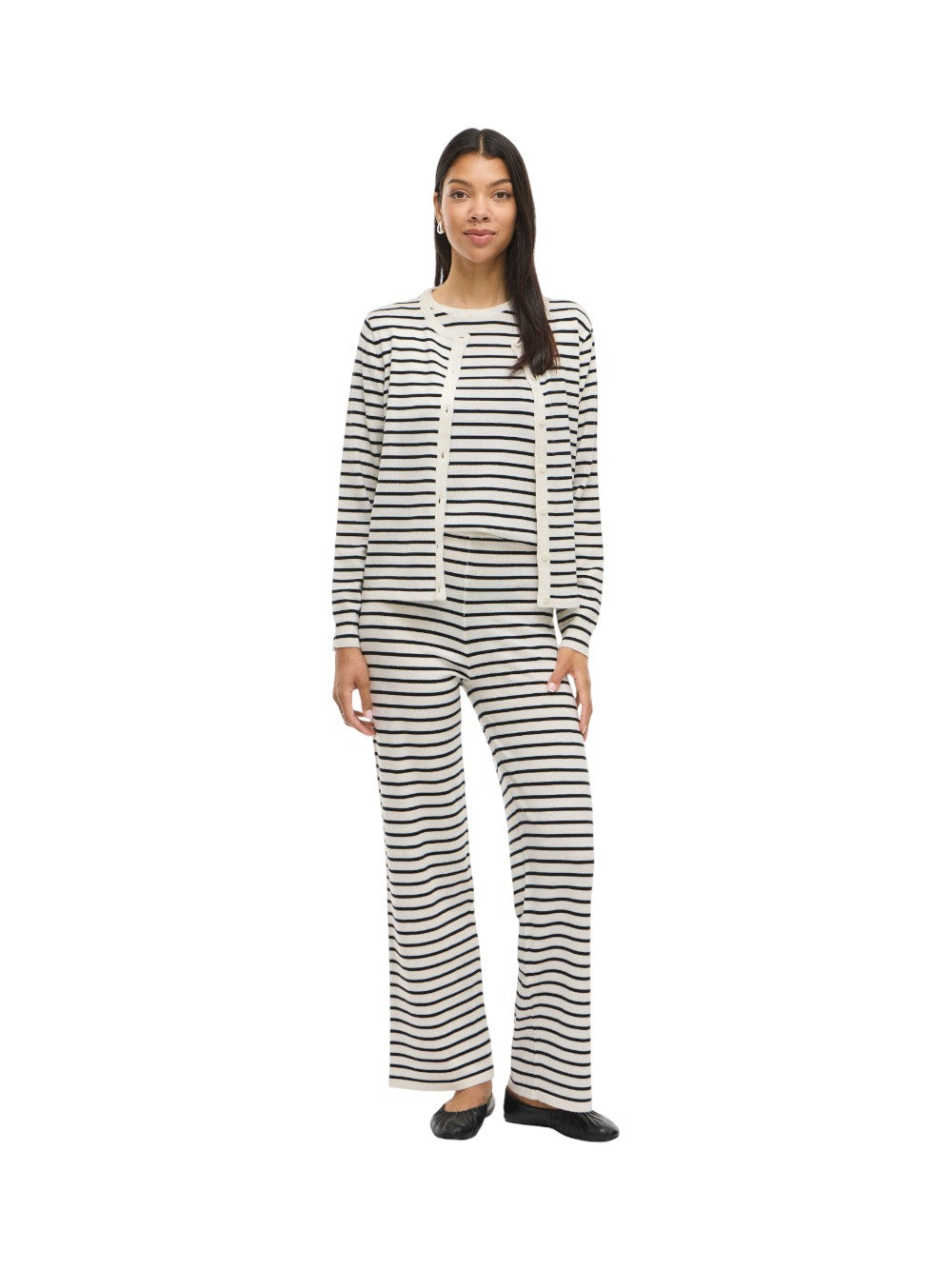 VILA Cardigan Donna VILIPSA L/S O-NECK KNIT CARDIGAN/PB/R 14108151