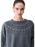 Liu Jo Maglia Donna ECS MAGLIA CHIUSA M/L RICAMO WF6371MS009 L9527