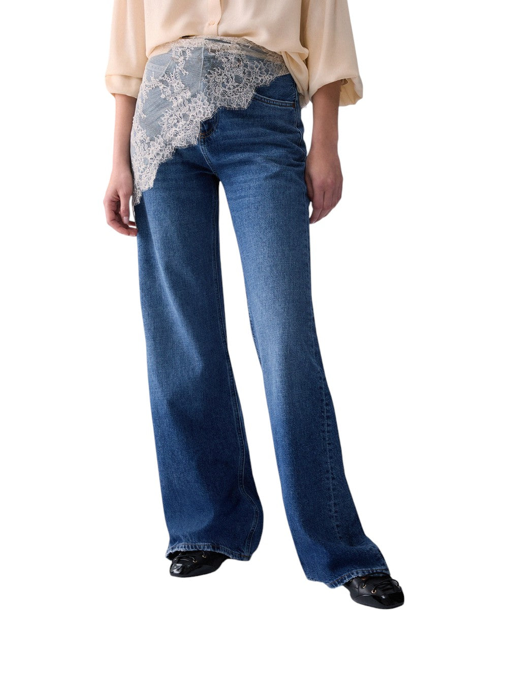 Liu Jo Jeans Donna DENIM CON BANDANA DI PIZZO CF6179D5082 77097