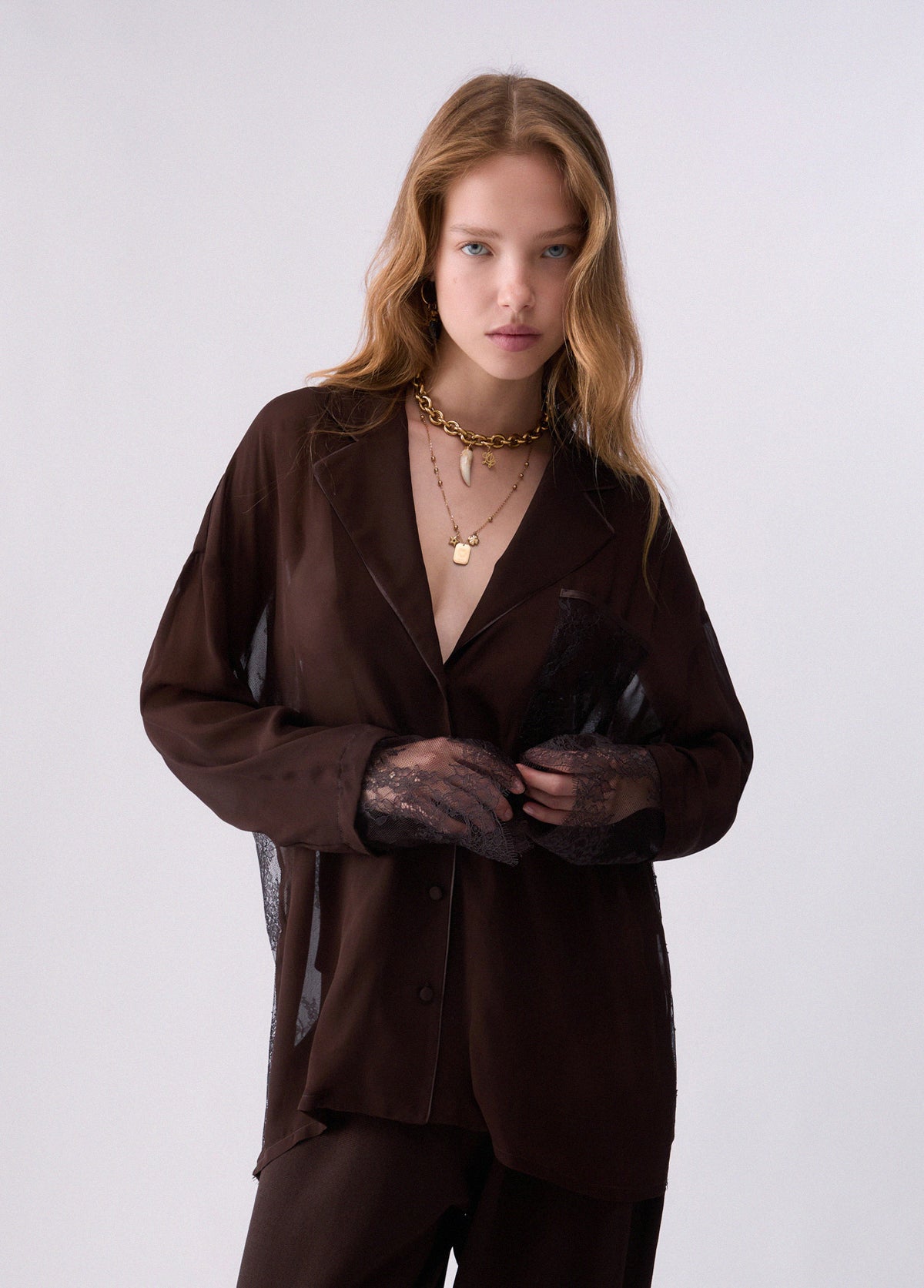 Liu Jo Camicia Donna CAMICIA TS M/L CON PIZZO CF6125T866A X0807