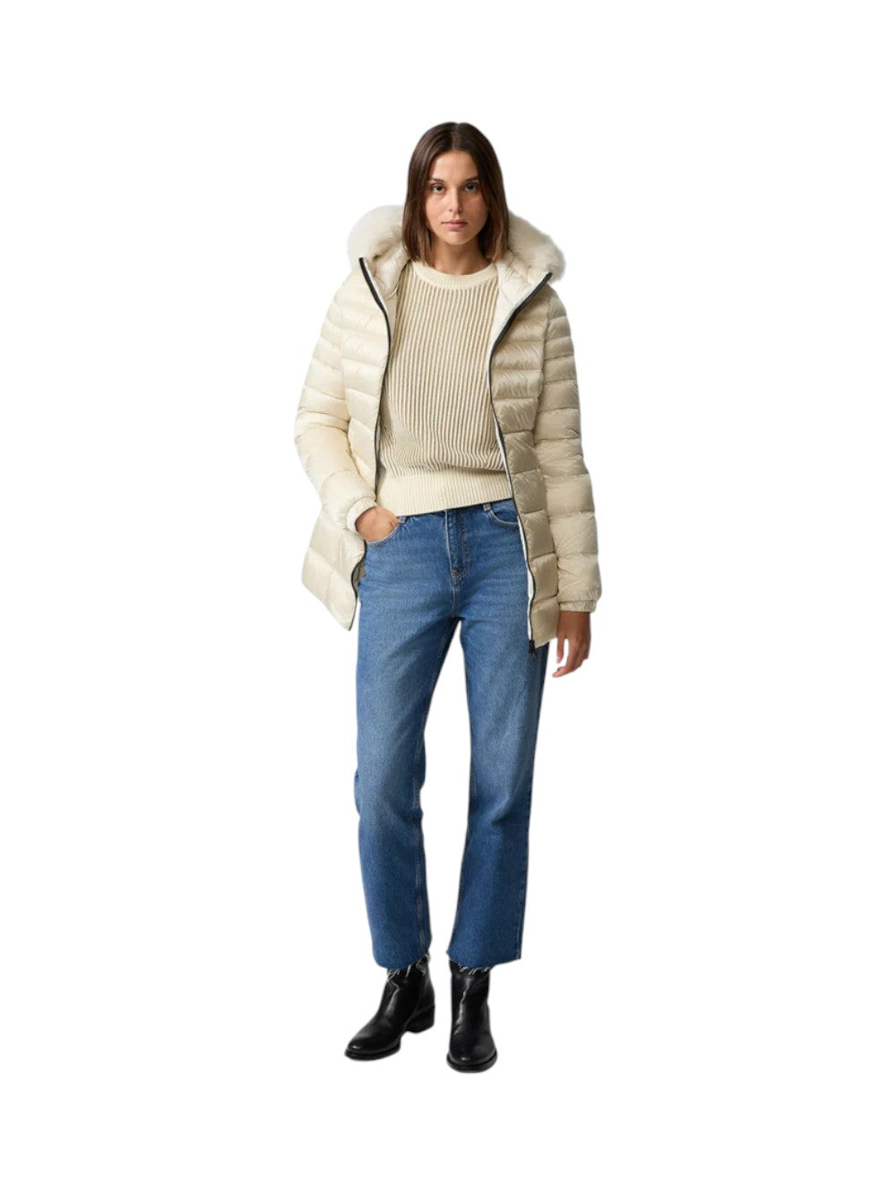 Refrigiwear GIUBBINO Donna LONG MEAD FUR JACKET W98118RA0035 A00152