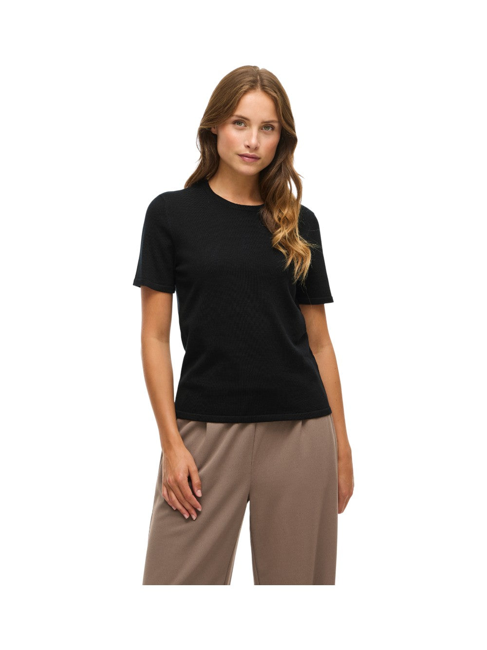 VILA T-shirt Donna VILIPSA 2/4 O-NECK KNIT TOP/PB/R 14108149