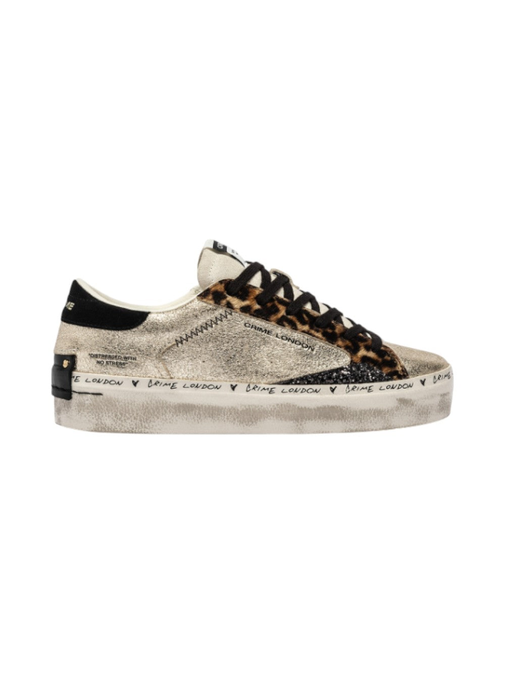 Crime London Sneakers Donna DISTRESSED PLATFORM 25071AA8.26