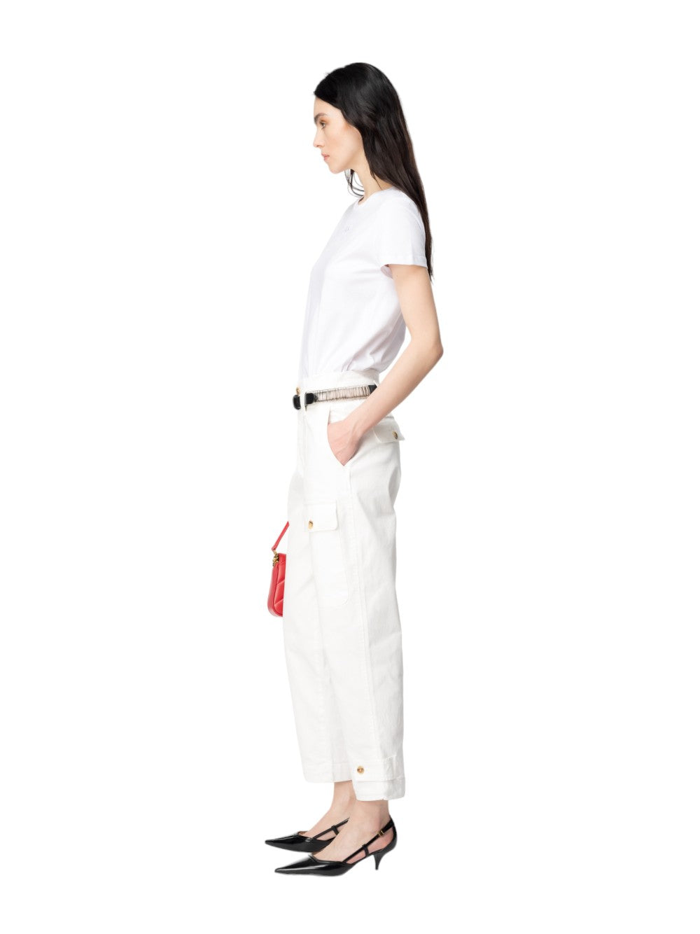 Pinko Women's T-SHIRT BUSSOLOTTO T-SHIRT JERSEY LOGO