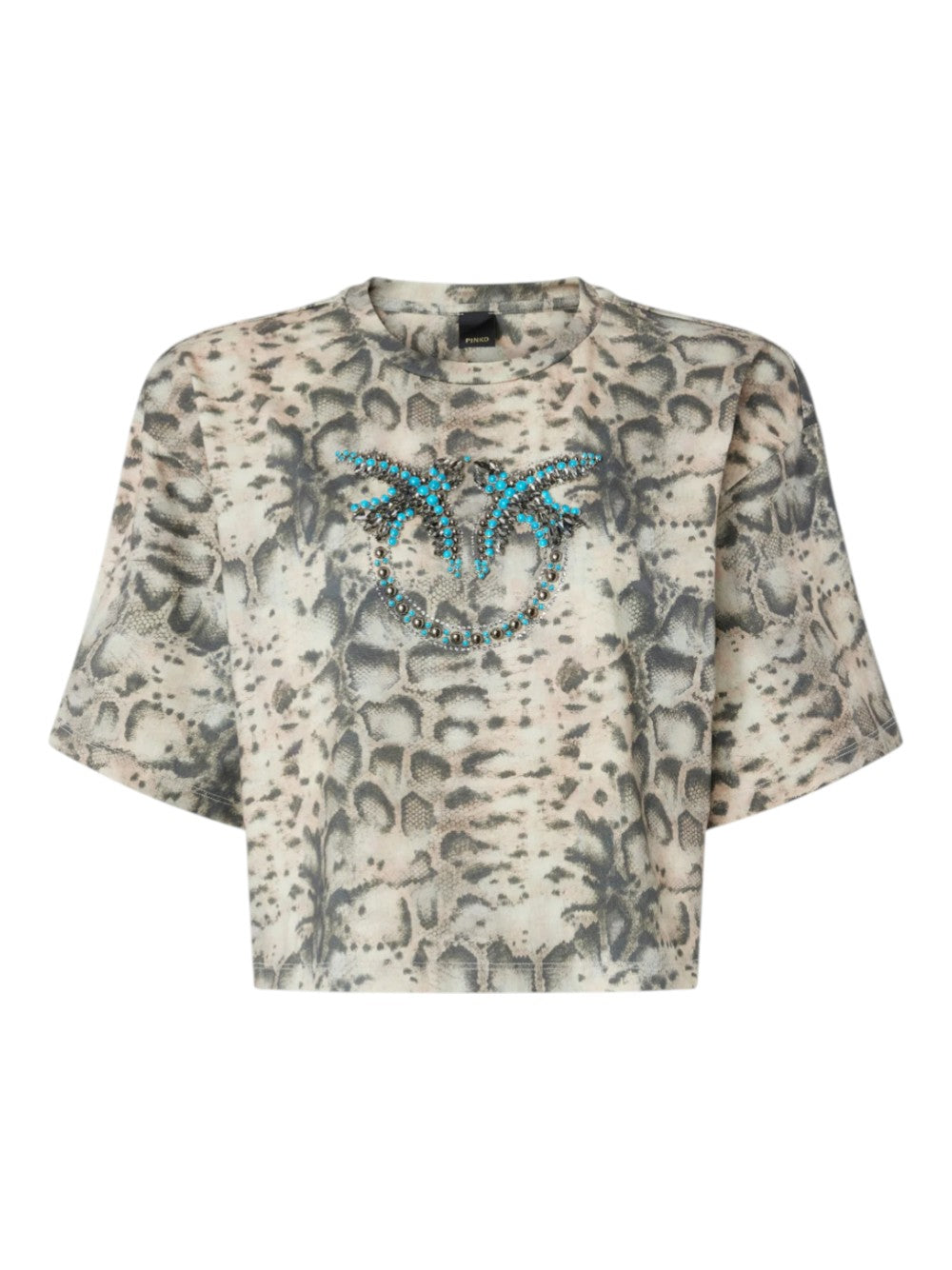 Pinko Top Donna TERNI T-SHIRT JERSEY SNAKE RIC 106921A3C8CZ9