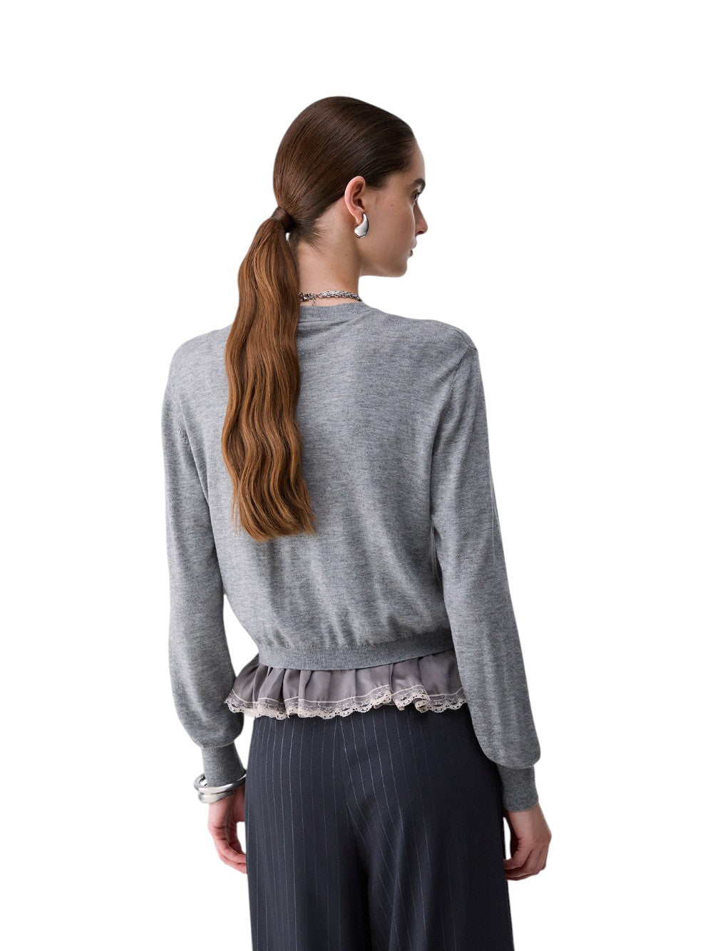 Liu Jo Cardigan Donna MAGLIA APERTA M/L CON TESSUTO WF6034MA16R 02050