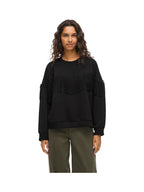 VILA Felpa Donna VIREFLECT L/S O-NECK FRINGE SWEATSHIRT/R 14109498