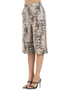 Pinko Pantalone Donna CATTOLICA BERMUDA TELA DI LINO 106870A3BLCZ9
