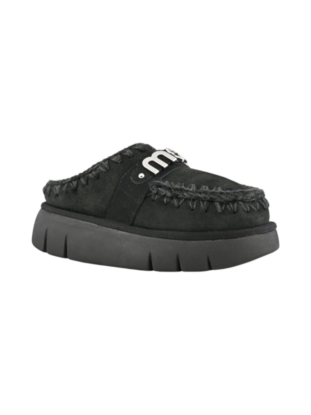 Mou Ciabatte Donna Bounce clog metal logo MU.FW531001A BB