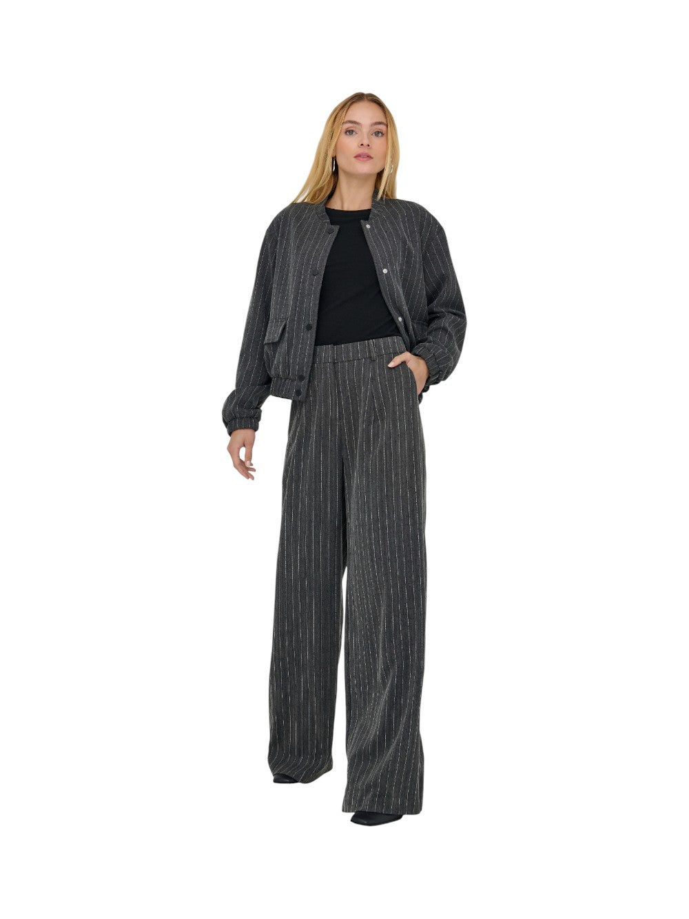 ONLY Pantalone Donna ONLSIGA LIFE HW HB RHINE WIDE PANT TLR 15357654