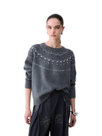 Liu Jo Maglia Donna ECS MAGLIA CHIUSA M/L RICAMO WF6371MS009 L9527