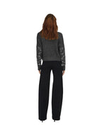 ONLY Maglia Donna ONLALTA LS SEQUIN O-NECK KNT 15353230