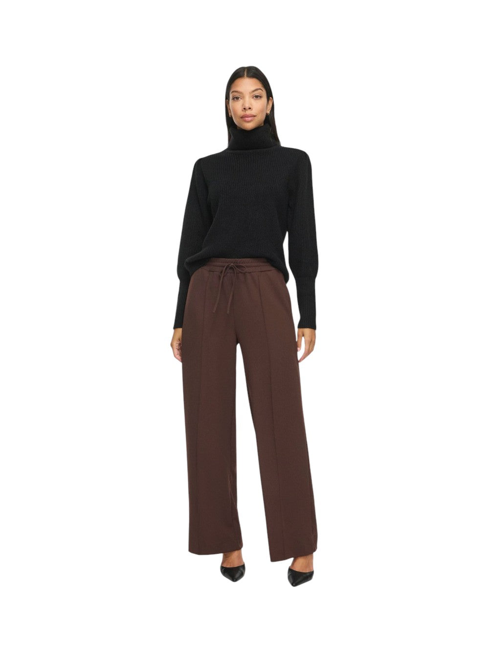 VILA Pantalone Donna VICLUA 14095436 19-0915 TCX