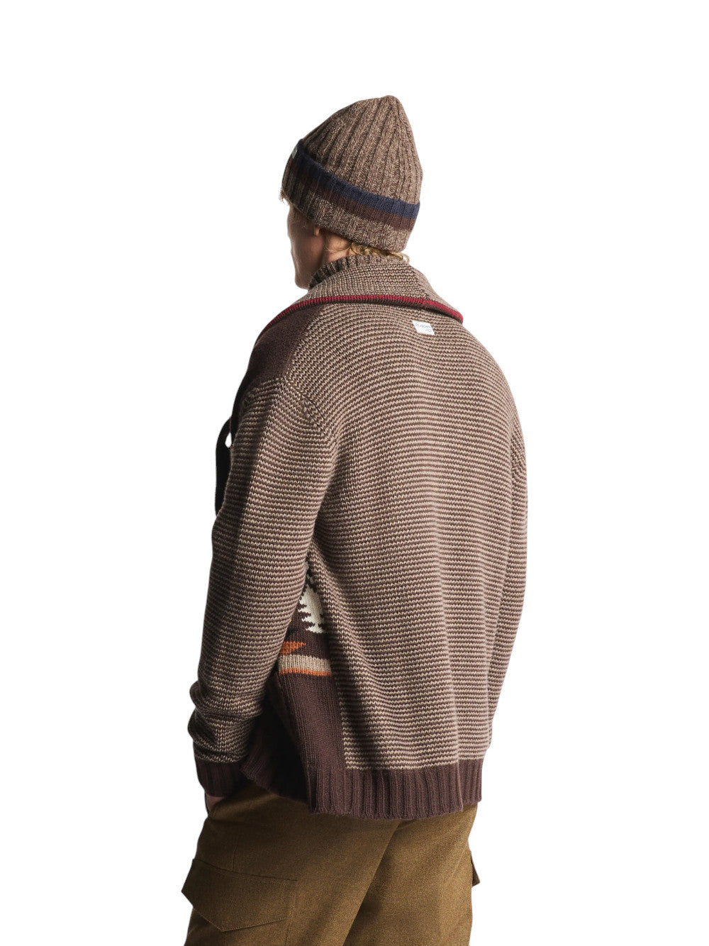 Fay Cardigan Uomo JACQUARD DESERT CODE ARC MMMC1532770YTY0XD9