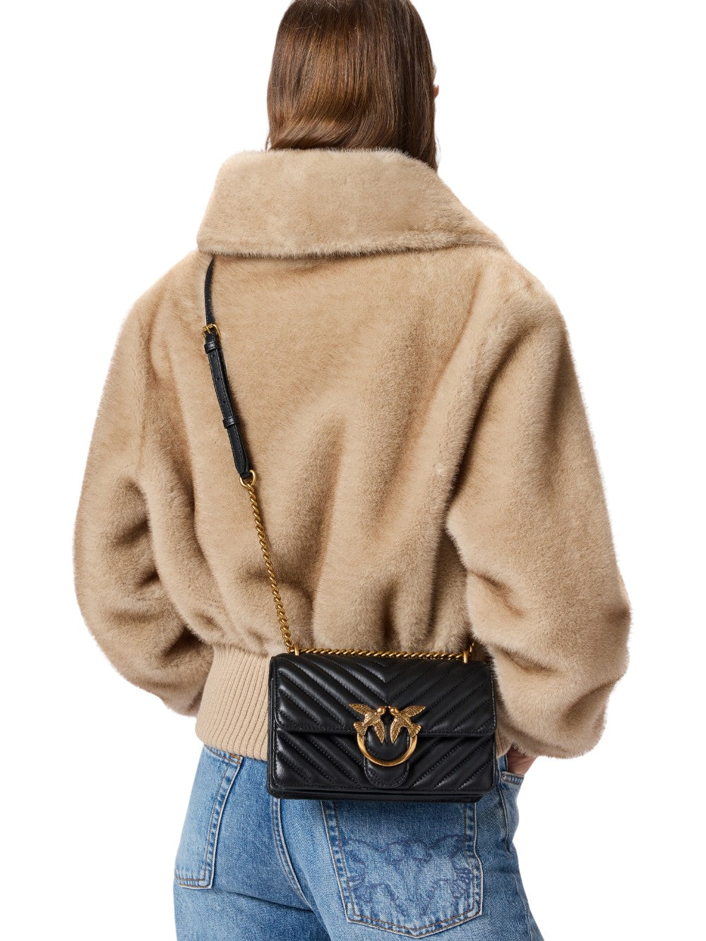 Pinko Borsa Donna LOVE ONE MINI DC SHEEP NAPPA 100074A0GK Z99Q
