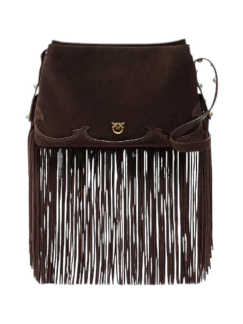 Pinko Borsa Donna Triplet Mini Fringes Suede 106665A0F6M11P