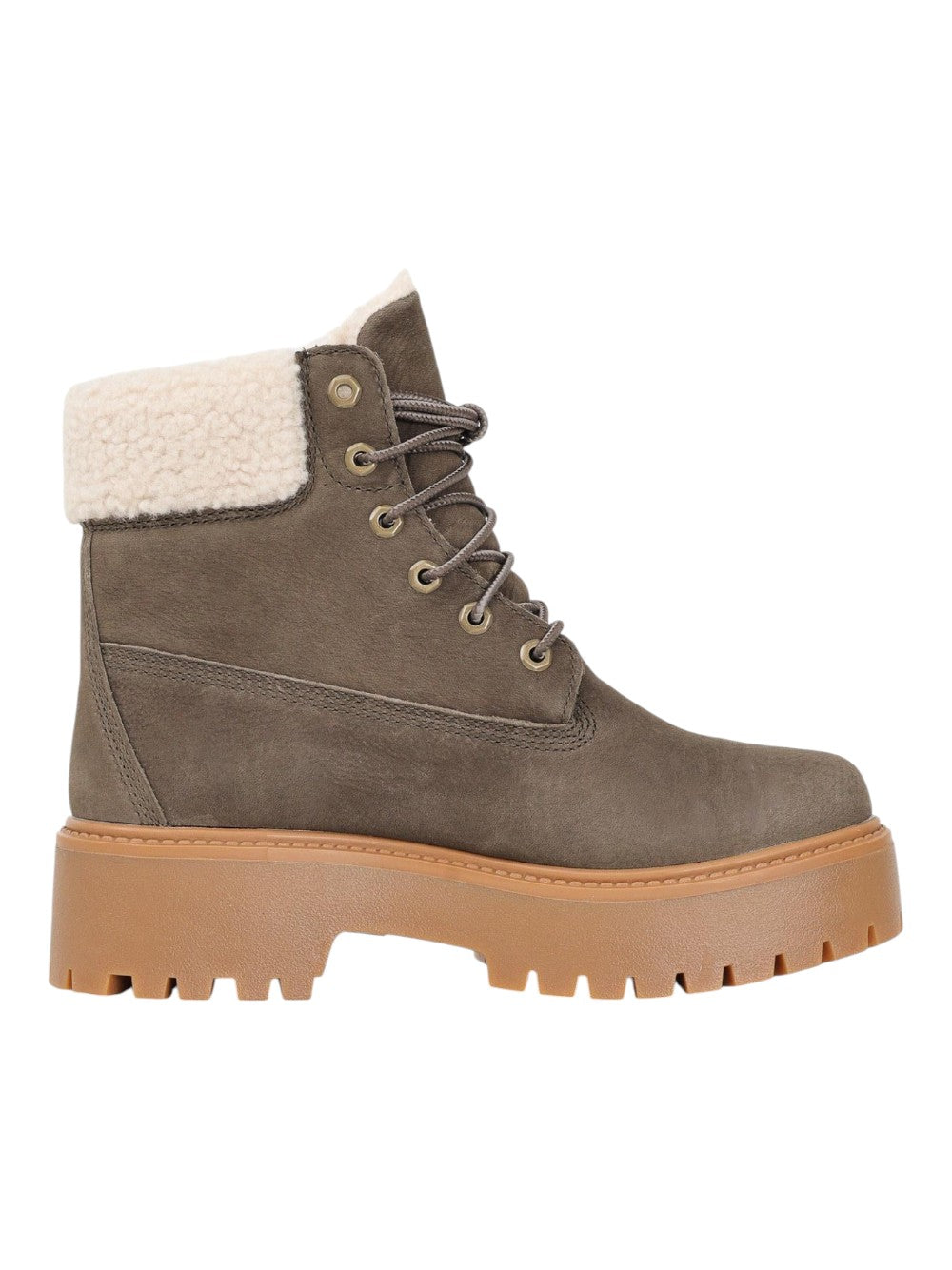 Timberland stivali Donna STONE STREET MID WARM LINED WATERPROOF BOOT DARK BROWN FULL GRAIN TB0A2PU6W011