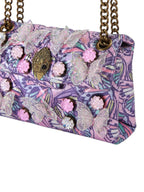Kurt Geiger Borsa Donna Mini Kensington Butterfly-Lilac-Fabric 5588595609 95