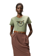 Pinko T-SHIRT Donna QUENTIN T-SHIRT JERSEY RICAMO 100535A33FU84
