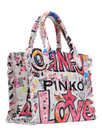 Pinko Borsa Donna Beach Shopper Canvas Stampa Gr 106673A3B6ZW0Q