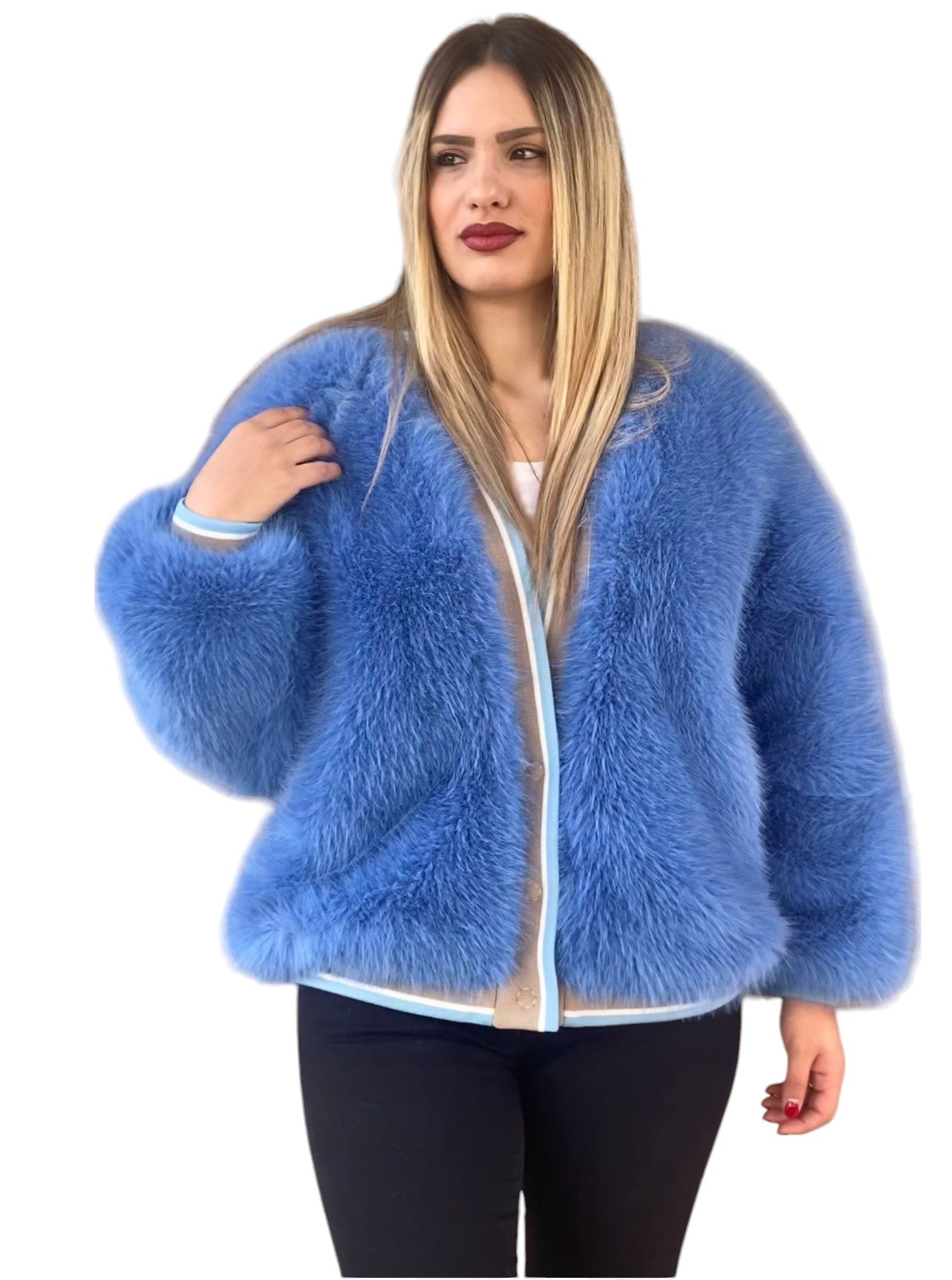 Yes London Women's ECO FUR COAT ECO/023