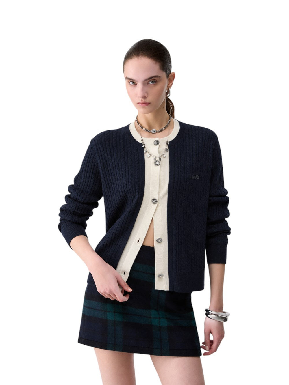 Liu Jo Maglia Donna CARDIGAN CORTO JEWELS WF6108MA88R L9202