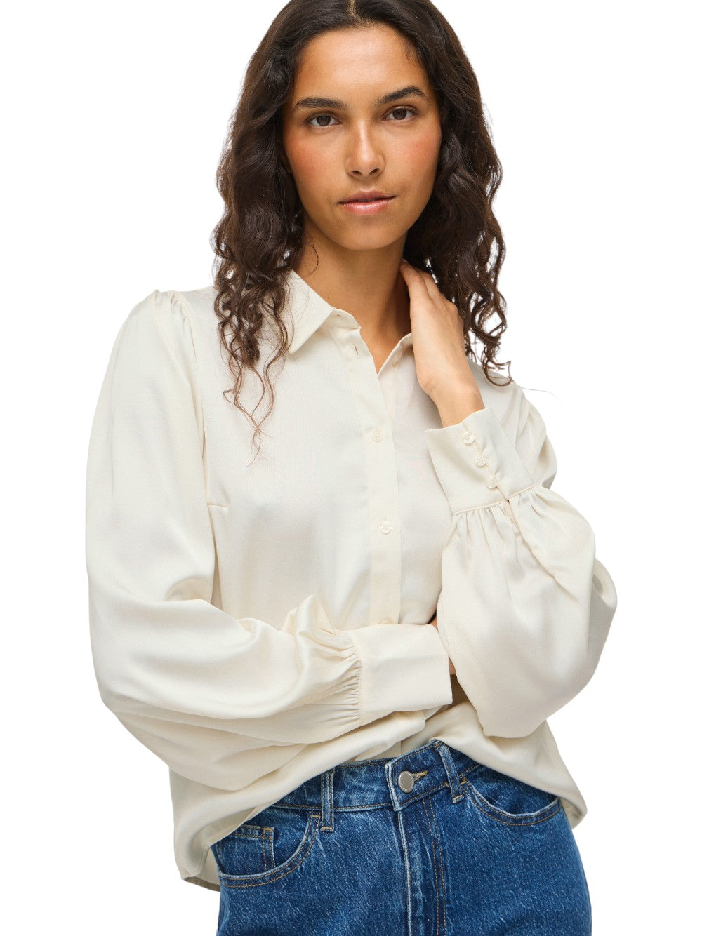 VILA Camicia Donna VIENNA RAVENNA L/S BALLOON SHIRT - NOOS 14107462