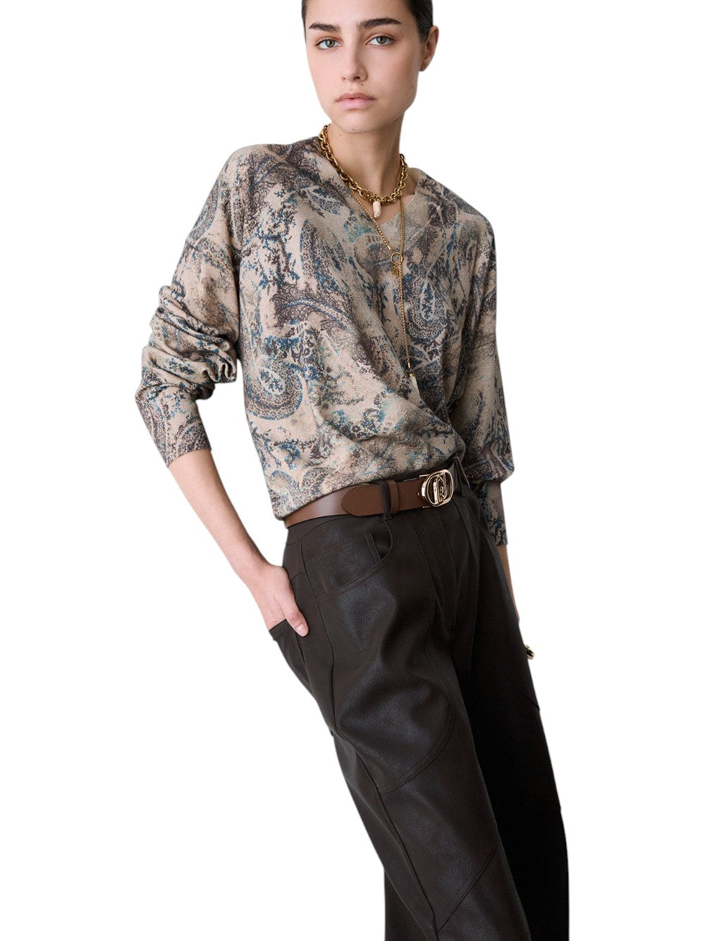 Liu Jo Pantalone Donna BAGGY PANT WF6144E1157 X0787