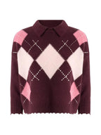 Pinko Maglia Donna CORK POLO ARGYLE CON CLOTH STI 107286A3IE YN2