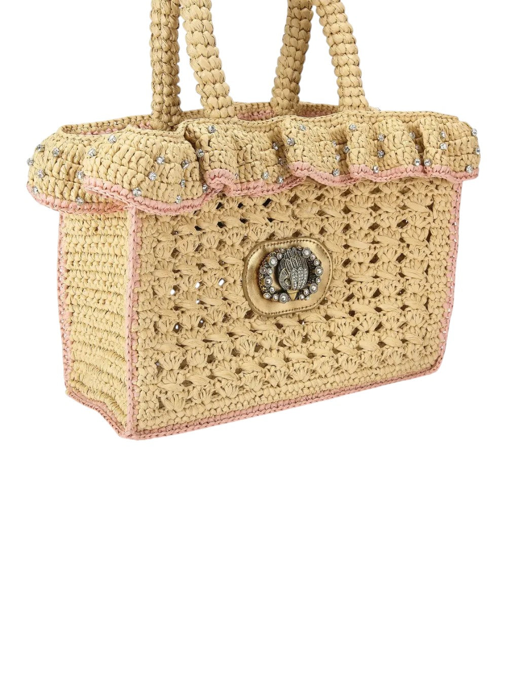 Kurt Geiger Borsa Donna Chelsea Ruffle Tote-Beige Oth-Others 5584749999 49