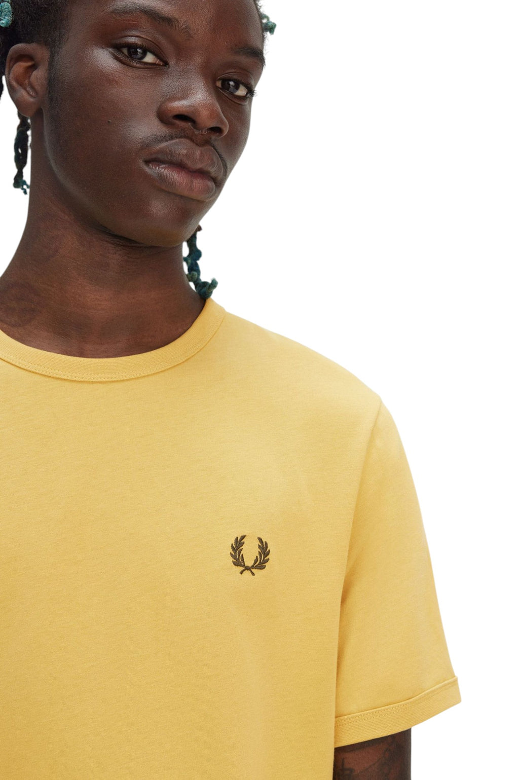 Fred Perry T-SHIRT Uomo Ringer M3519