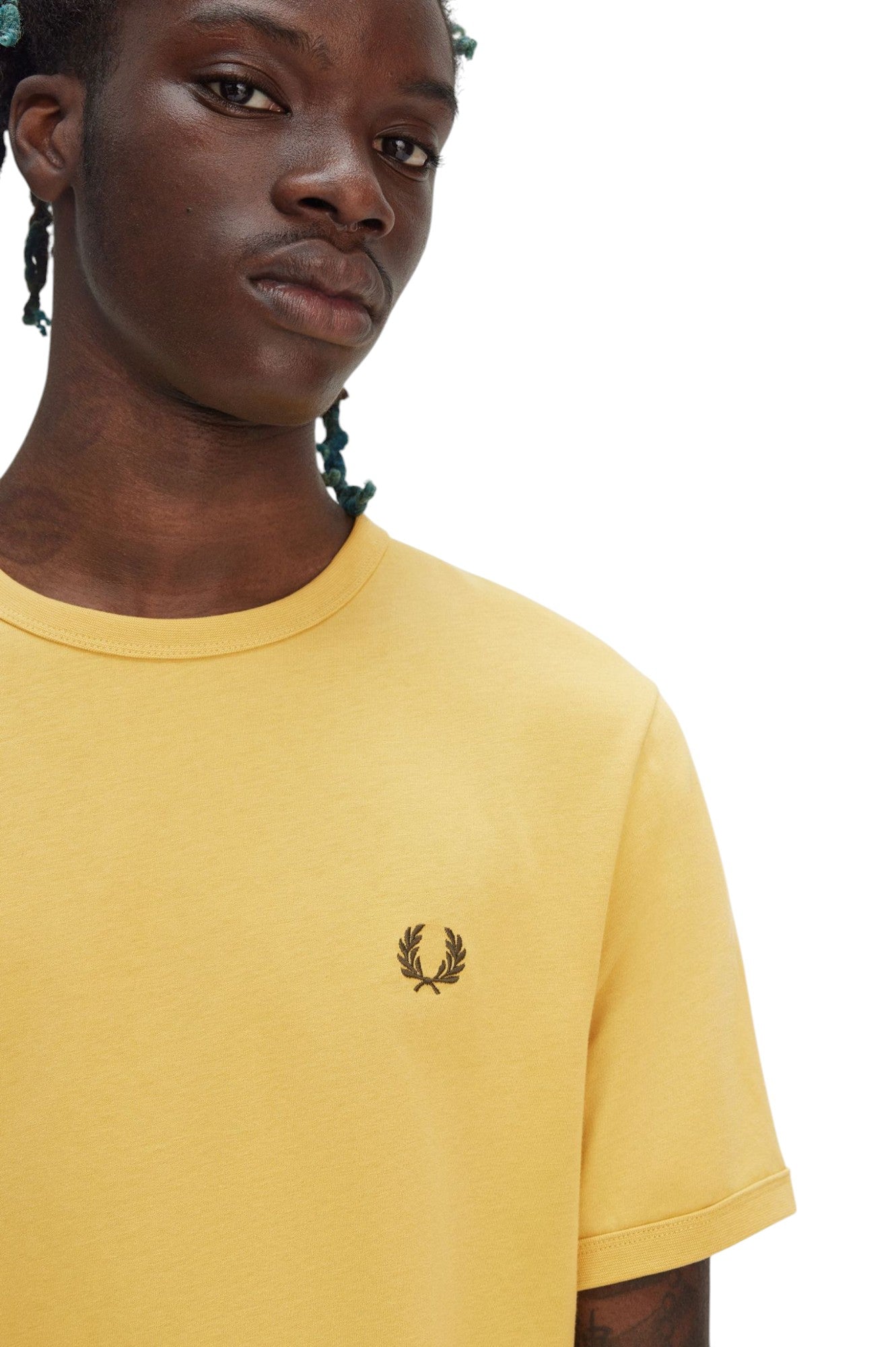 Fred Perry T-SHIRT Uomo Ringer M3519
