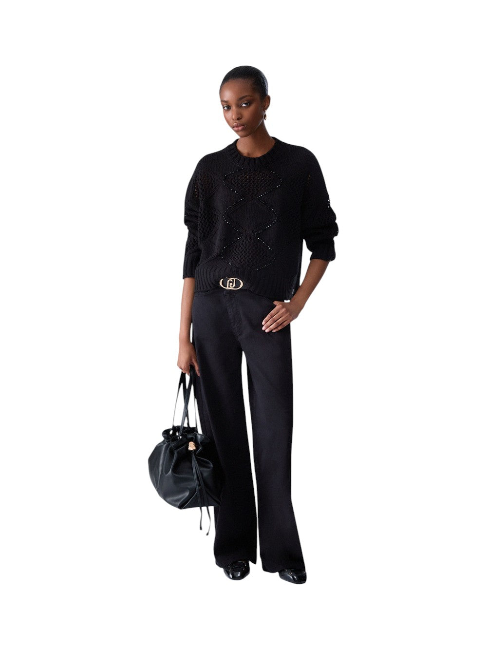 Liu Jo Maglia Donna MAGLIA CORTA CON RICAMO WF6286MA37R 22222