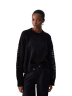 Liu Jo Maglia Donna MAGLIA CORTA CON RICAMO WF6286MA37R 22222
