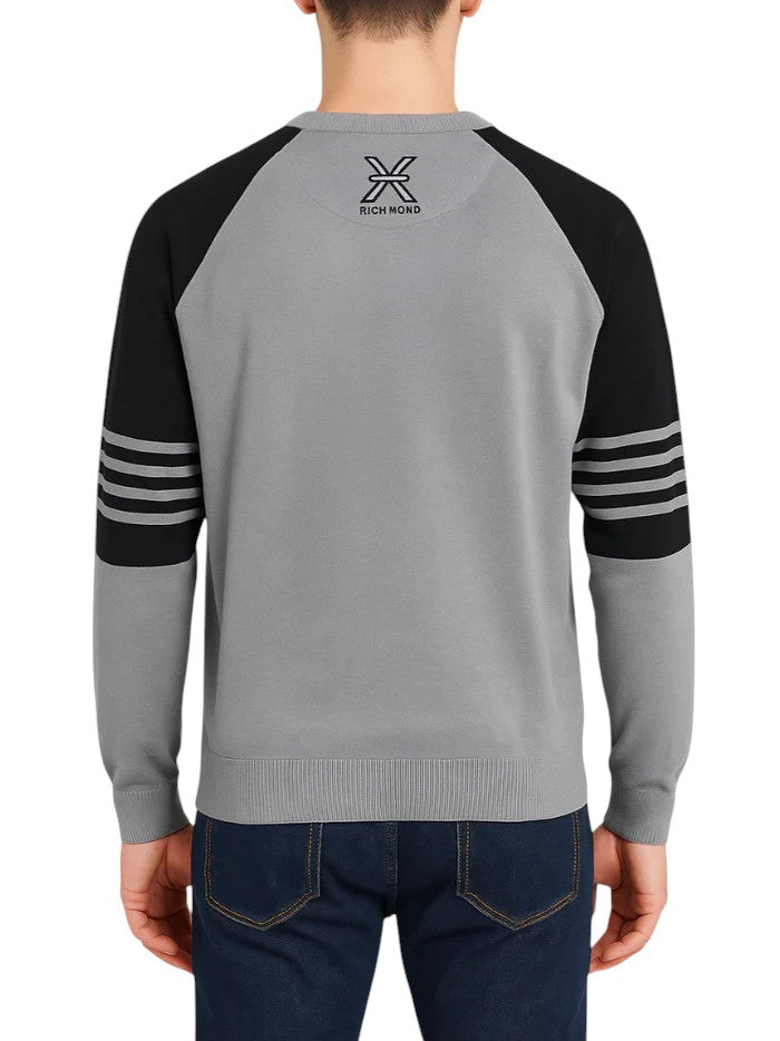 John Richmond Maglia Uomo GUITRA UMA25055MA GREY MEDIUM